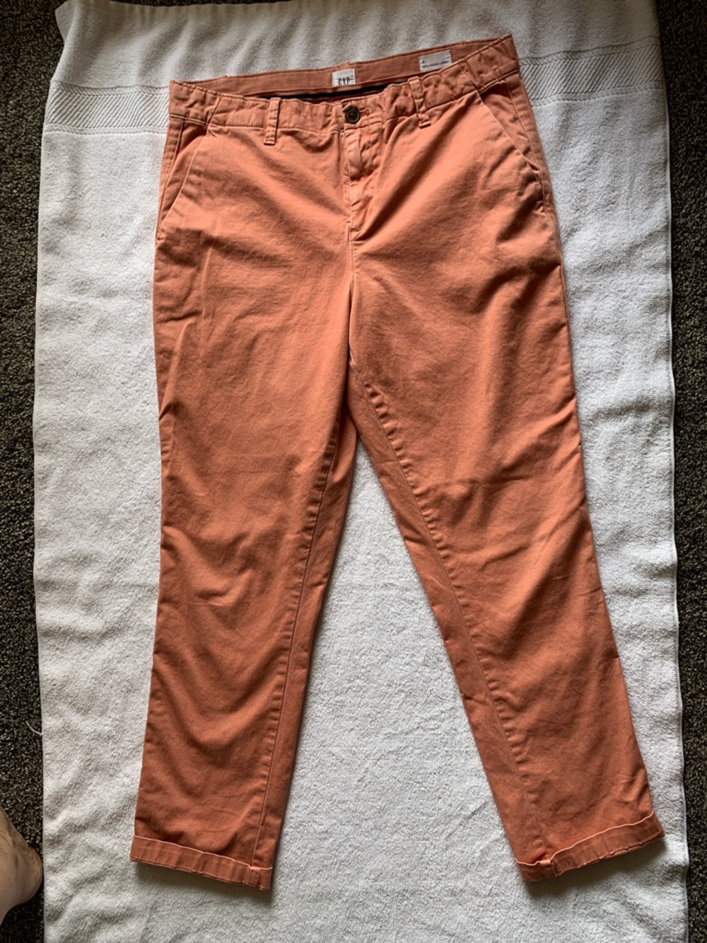 GAP Girlfriend Chino Pants in Coral